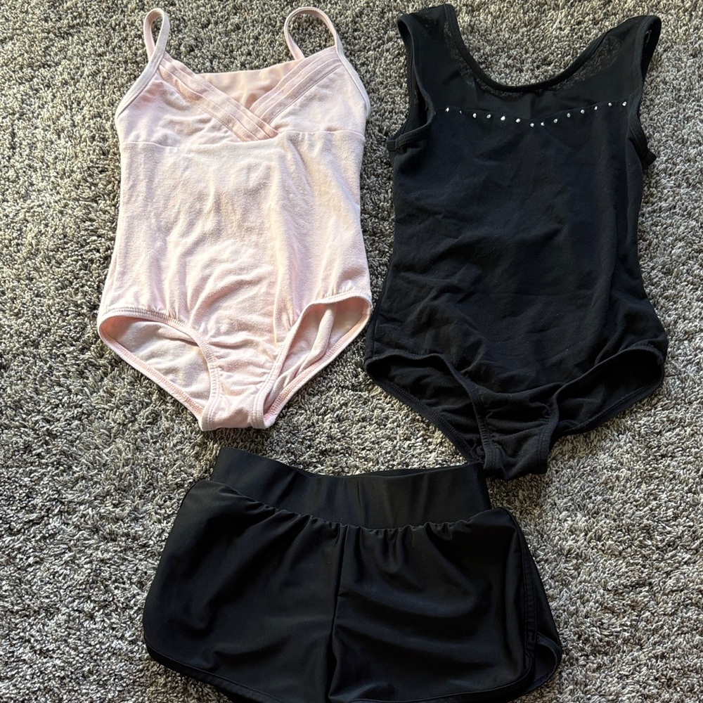Cat & Jack Pink and Black gymnastics Set